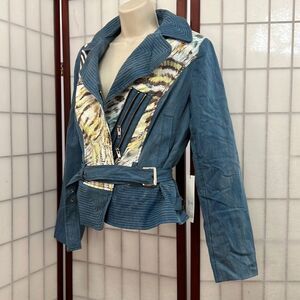 SIMON CHANG NWT ZIPPER DETAILS JACKET SIZE 12